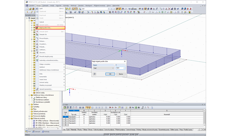 Hledání uzlu sítě KP