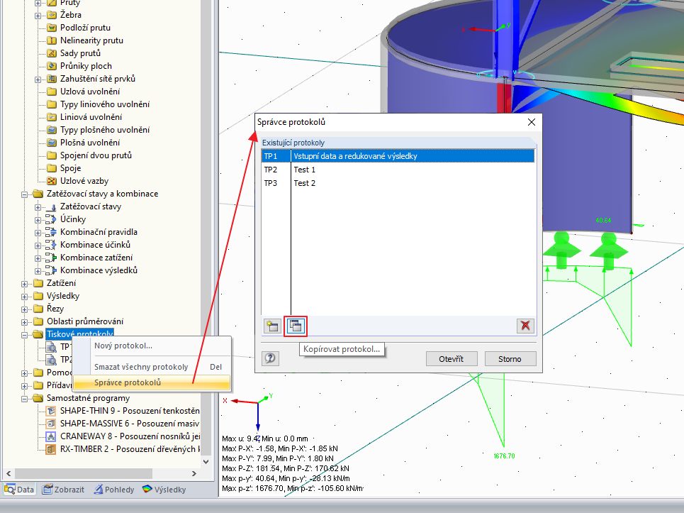 Správce tiskových protokolů