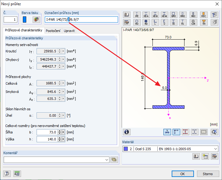 Úprava pomocí textového zadání