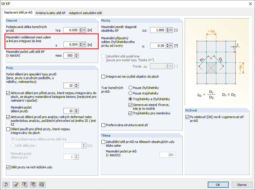 Nastavení sítě KP