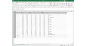 Exportované vnitřní síly v Excelu