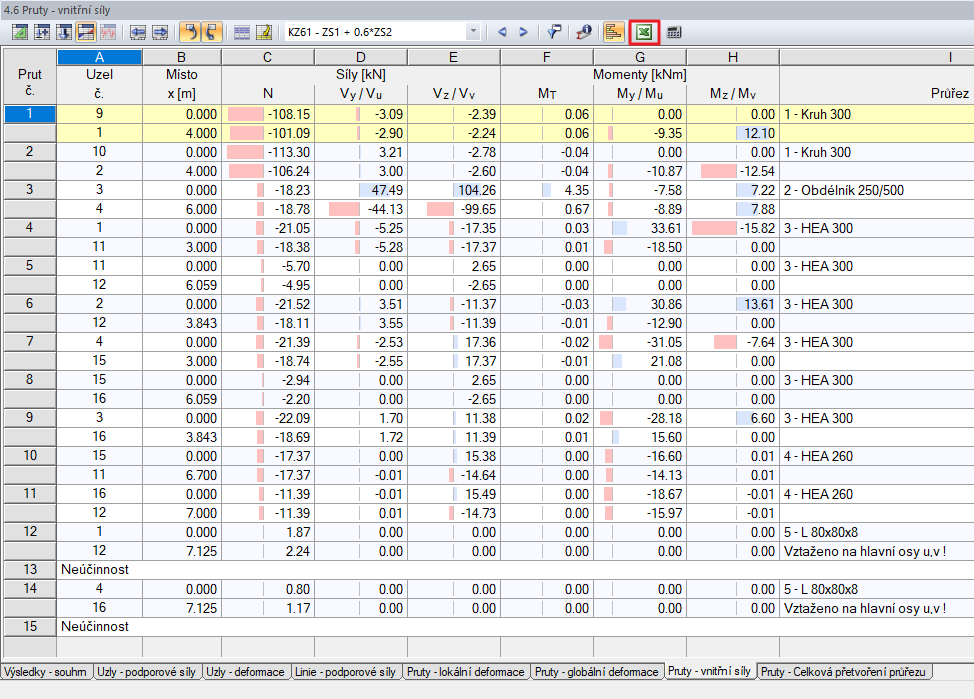 Funkce pro import tabulek v Excelu