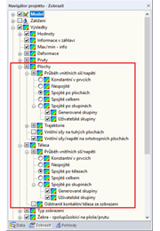 Stanovení vnitřních sil