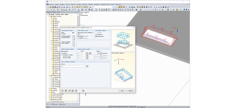 Otvory s plošným zatížením