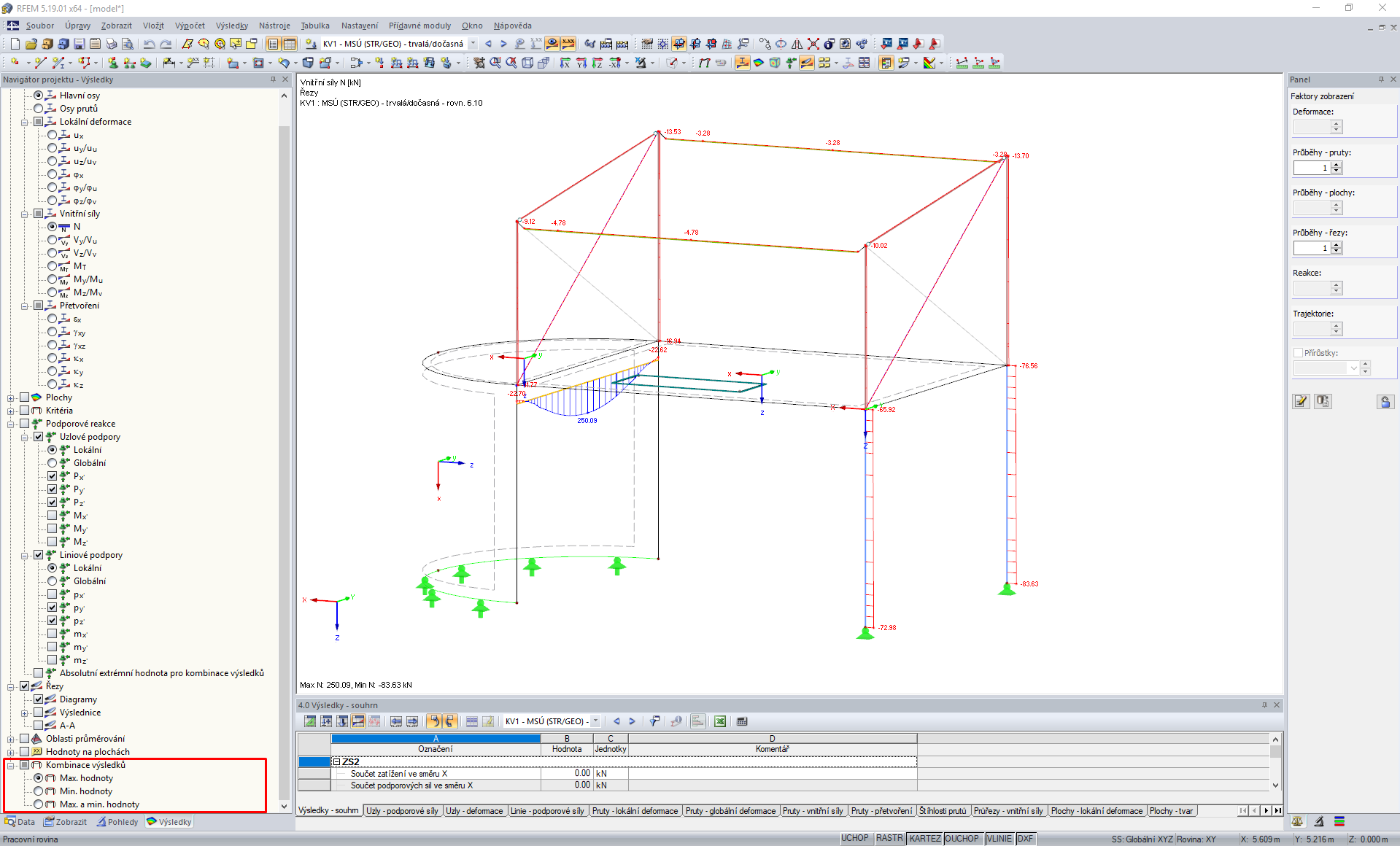 Přepínání mezi Max., Min., Max. a min. hodnotami