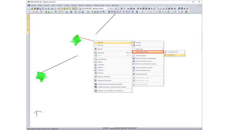Funkce: Nastavit uzel "On Line"