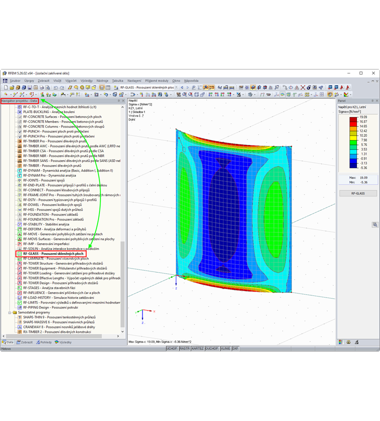 Přídavný modul RF-GLASS
