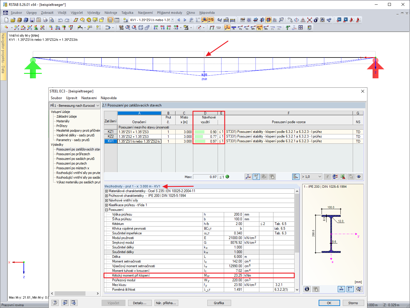 Posouzení s kombinací výsledků