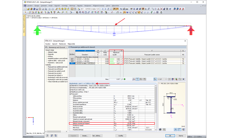 Posouzení s kombinací výsledků