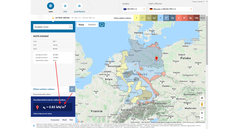 Stanovení zatížení