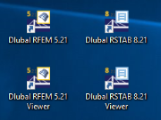 Ikona plochy pro režim prohlížení v programech RFEM a RSTAB