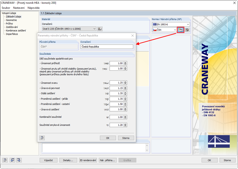 Uživatelsky zadaná Národní příloha