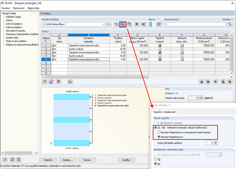 Teorie výpočtu pro izolační sklo