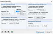 Funkce "Regenerovat model" v programu RFEM