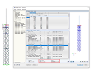 Mezivýsledky v přídavném modulu RF-/TOWER Loading