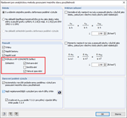 Nastavení analytické metody posouzení mezního stavu použitelnosti