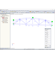 Zaškrtávací políčko Viditelné pruty při aktivaci