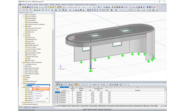 Místní nabídka tiskového protokolu