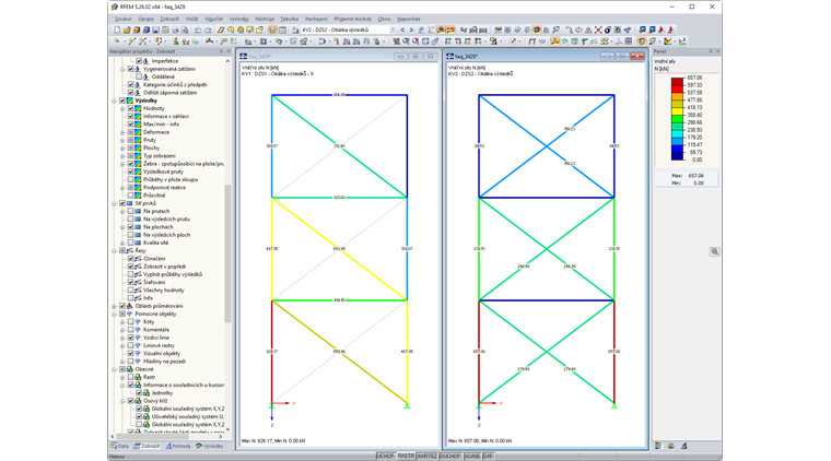 Rozdíly ve výsledcích obou přídavných modulů