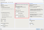 Dialog "Parametry výpočtu", záložka "c/t-části a účinný průřez"