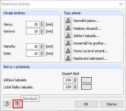 Resetování vzhledu stránek na standardní
