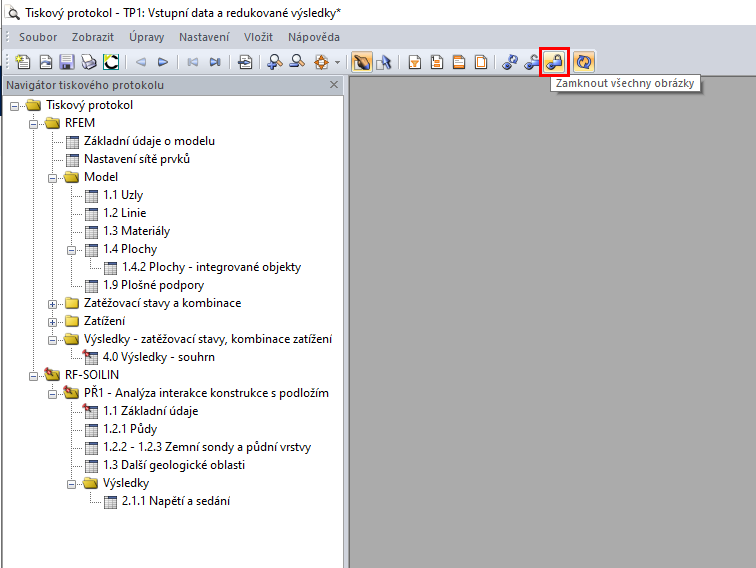 Schaltfläche zum Sperren aller Bilder