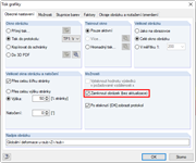 Možnost uzamknutí grafiky při tisku