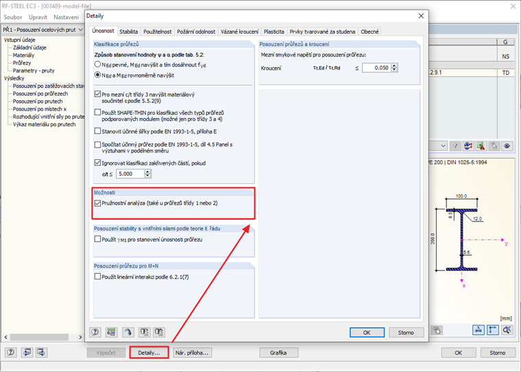 Možnost "Pružné posouzení"