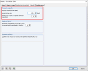 Nastavení maximální požadované délky konečného prvku