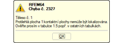 Chybové hlášení "Nelze najít plochu proti kontaktní ploše"