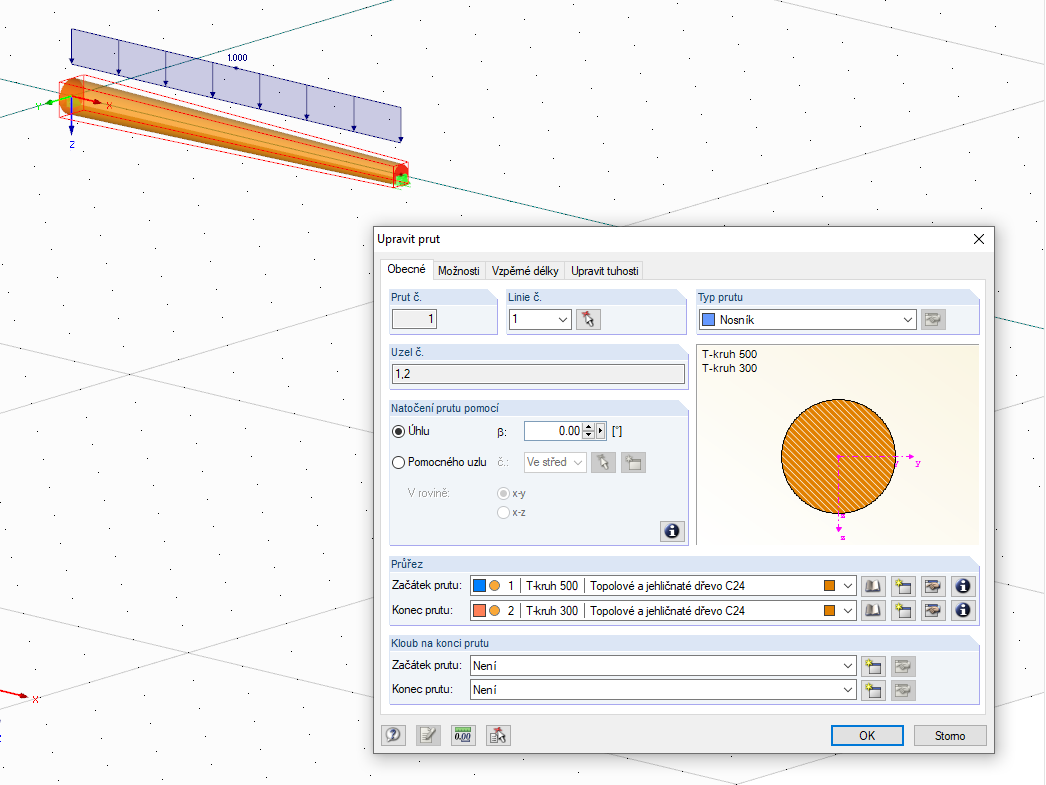 Návrh protokolu v programu RFEM