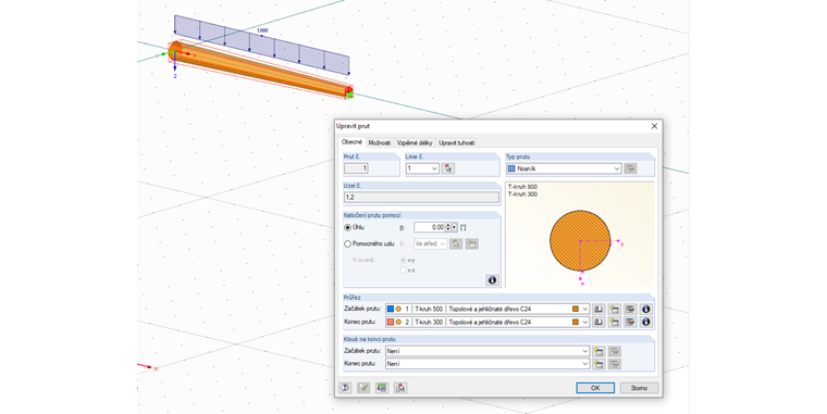 Návrh protokolu v programu RFEM