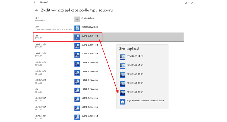 Přiřazení výchozích aplikací ve Windows