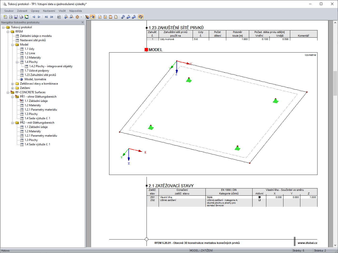 Aktualizovaný obrázek v tiskovém protokolu