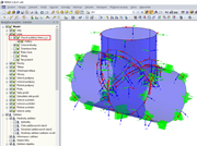 Zobrazení nebo skrytí osového systému linie