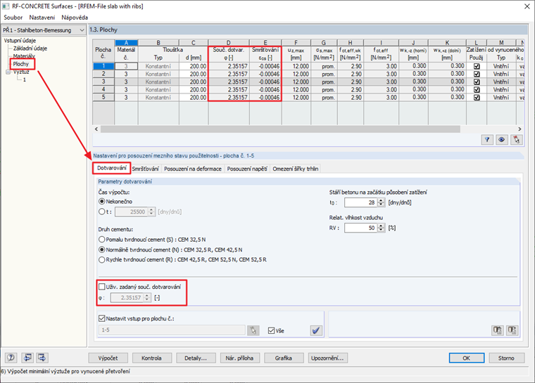 Součinitel dotvarování