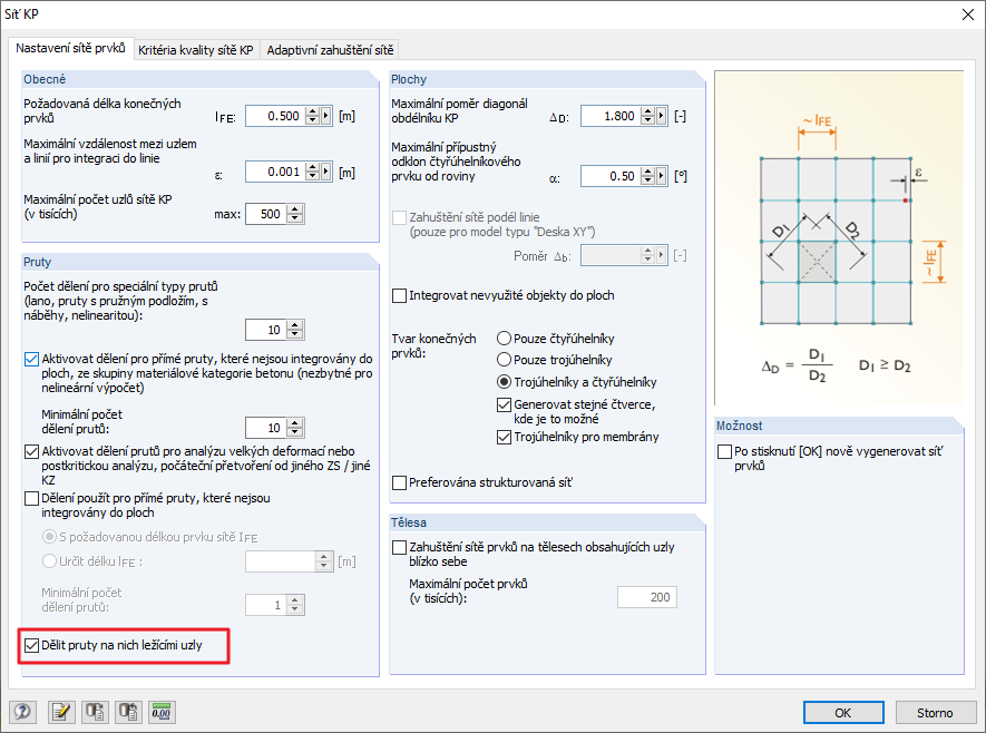 Nastavení sítě KP
