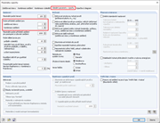 Globální parametry výpočtu s definicí přírůstků zatížení