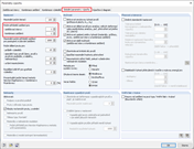 Globální parametry výpočtu s definicí přírůstků zatížení