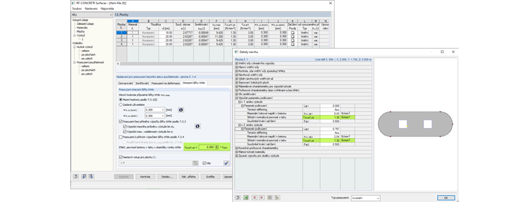 Účinná pevnost betonu v tahu při vzniku trhlin s faktorem 0,50