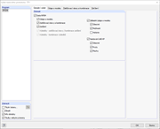 Dialog Výběr tiskového protokolu, záložka Globální výběr