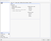 Dialog Výběr tiskového protokolu, záložka Globální výběr