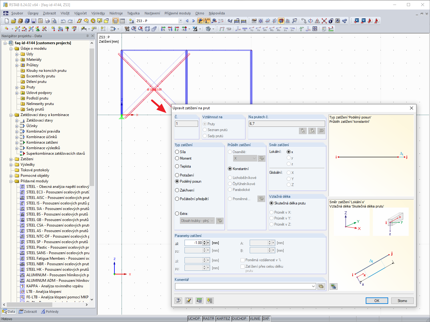 Možnosti pro předpětí