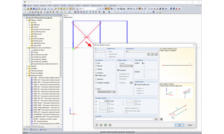 Možnosti pro předpětí