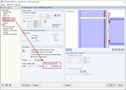 Svislý přesah desky dole