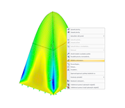 Místní nabídka vybrané plochy s možností "Těžiště a informace"