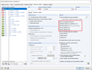 Standardní nastavení pro kombinace zatížení