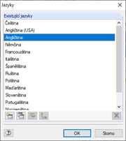 Dostupné jazyky