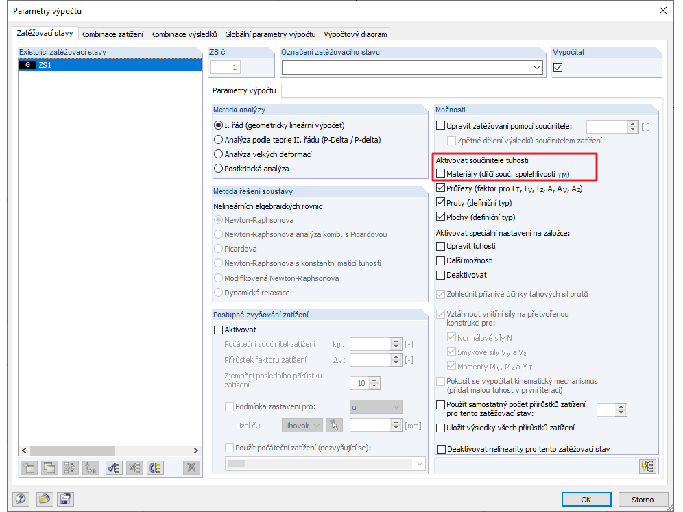 dílčí součinitel spolehlivosti materiálu