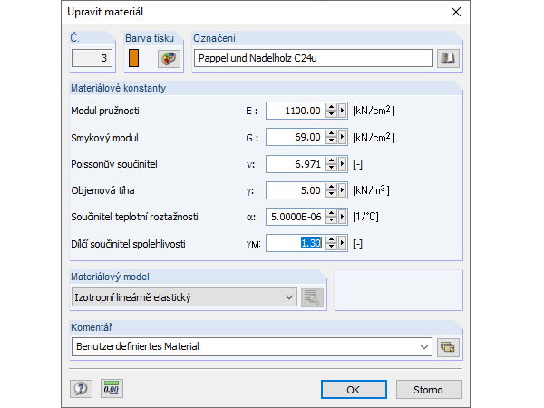 Dílčí součinitel spolehlivosti materiálu